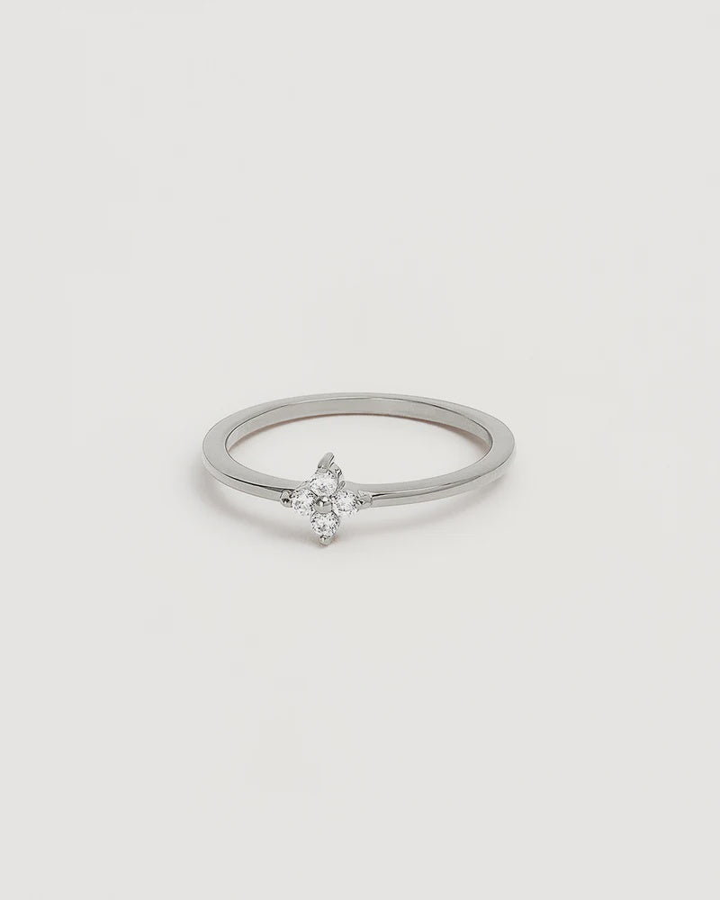 By Charlotte Crystal Bloom Ring - Sterling Silver