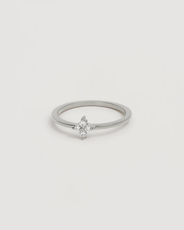 By Charlotte Crystal Bloom Ring - Sterling Silver