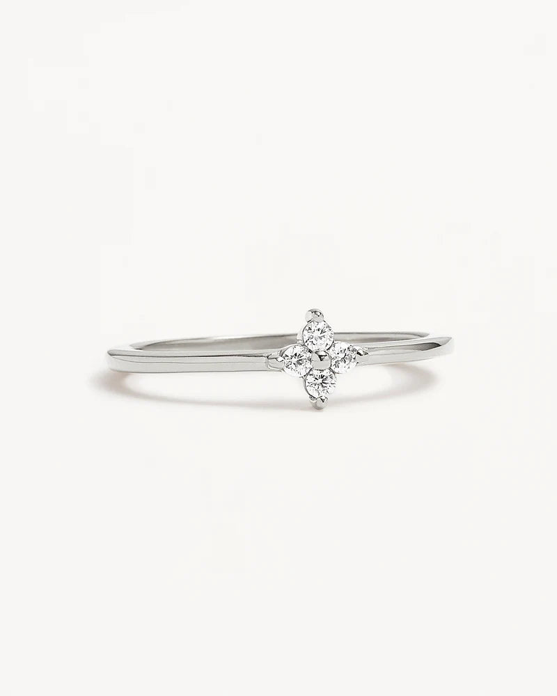By Charlotte Crystal Bloom Ring - Sterling Silver