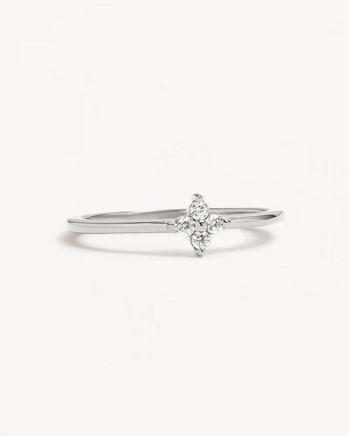 By Charlotte Crystal Bloom Ring - Sterling Silver