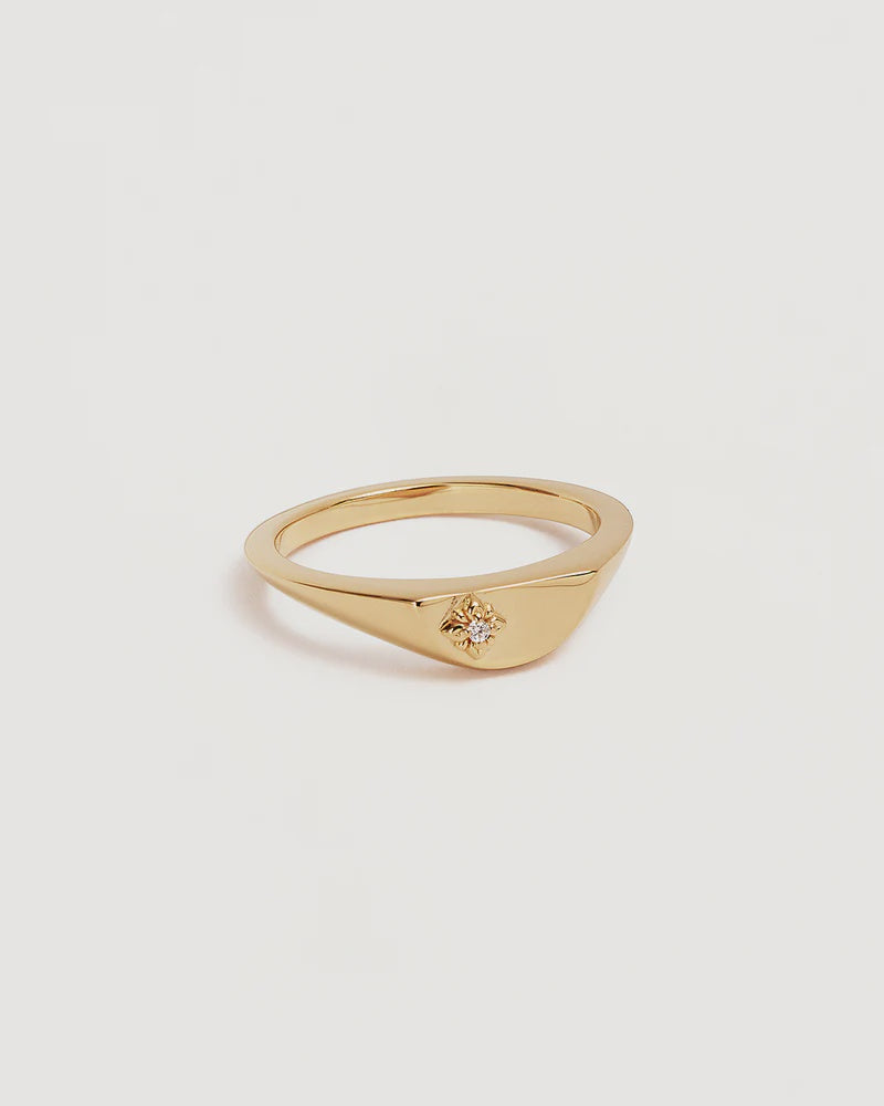 By Charlotte Lotus Ring - 18k Gold Vermeil