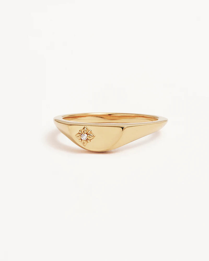 By Charlotte Lotus Ring - 18k Gold Vermeil