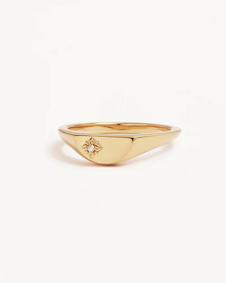 By Charlotte Lotus Ring - 18k Gold Vermeil