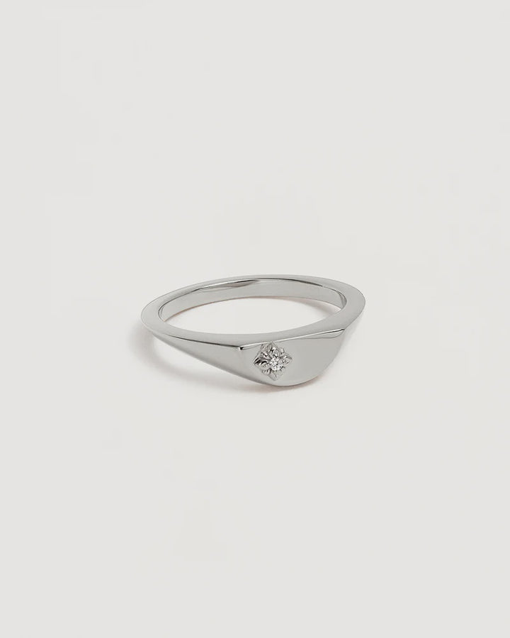 By Charlotte Lotus Ring - Sterling Silver