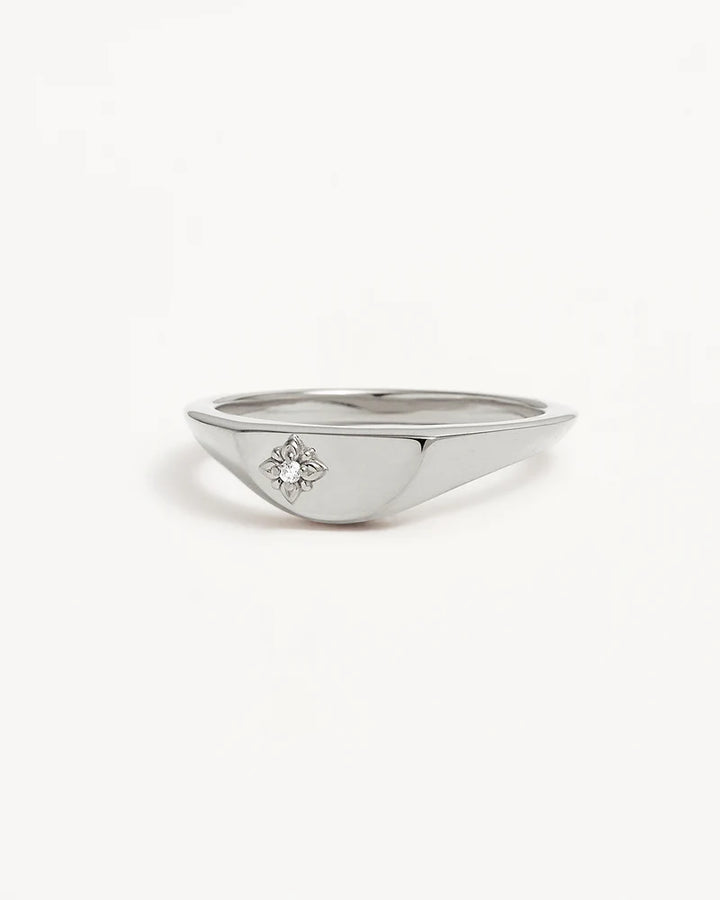 By Charlotte Lotus Ring - Sterling Silver