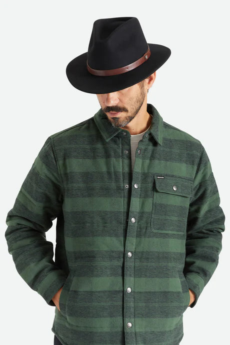 Brixton Messer Felt Fedora - Black