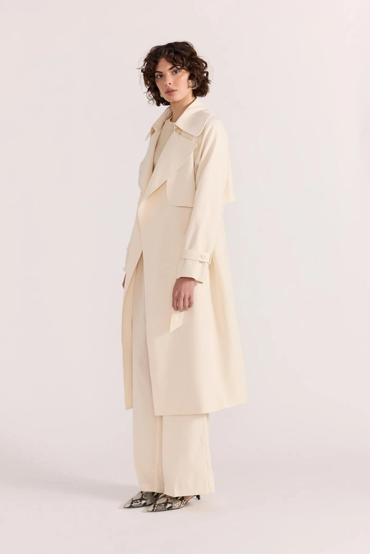 Staple The Label Sabine Trench Coat - Cream