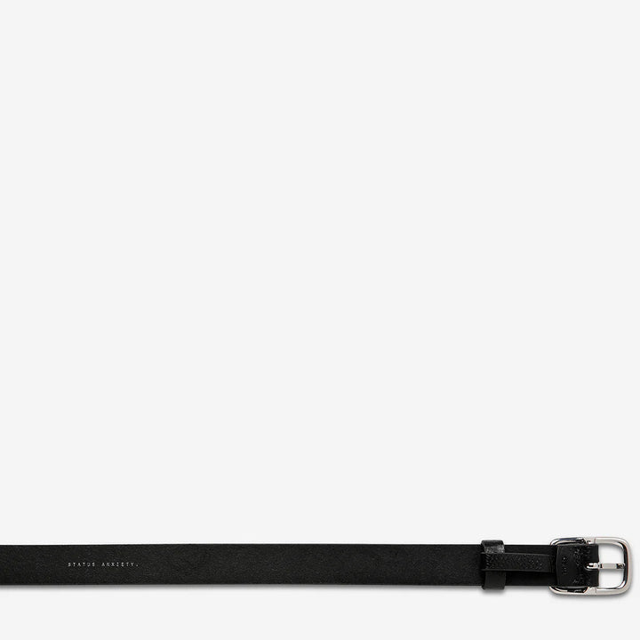 Status Anxiety Nobody's Fault Belt - Black/Silver
