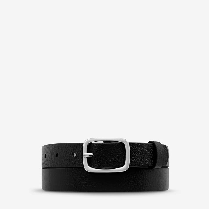 Status Anxiety Nobody's Fault Belt - Black/Silver