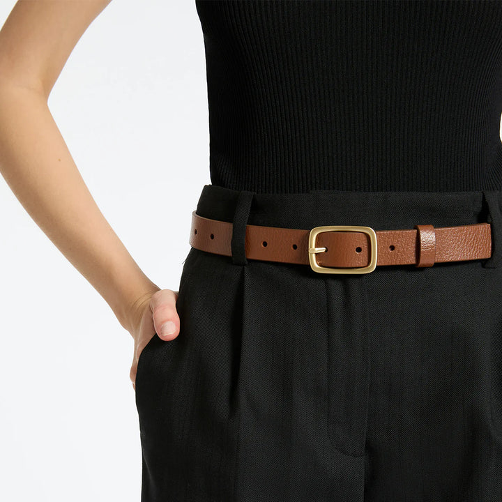 Status Anxiety Nobody's Fault Belt - Tan/Gold