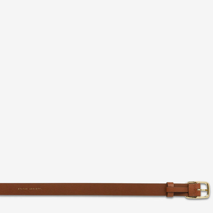 Status Anxiety Nobody's Fault Belt - Tan/Gold