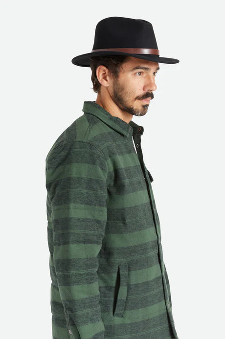 Brixton Messer Felt Fedora - Black