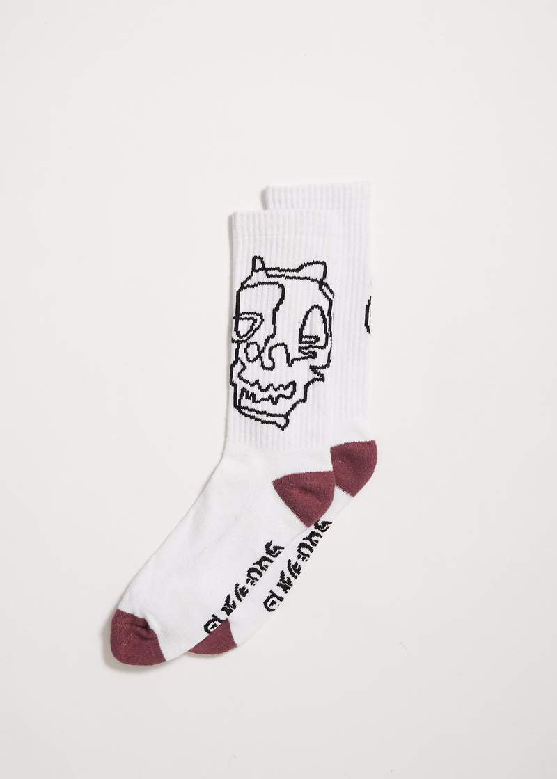 Taj Hemp Socks- White