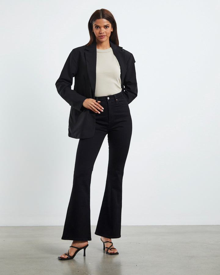 Neuw Denim Debbie Bootcut Jean - Perfect Black - Organic Jet Black