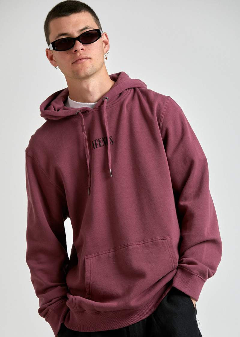 Bleach Pull On Hood- Redwood