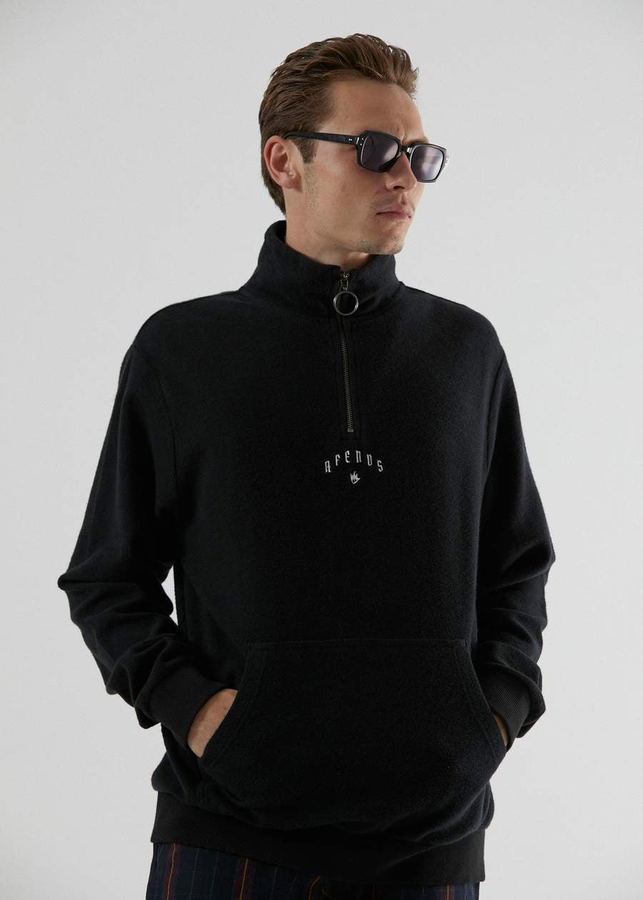 Collective - Hemp Half Zip Crew Neck