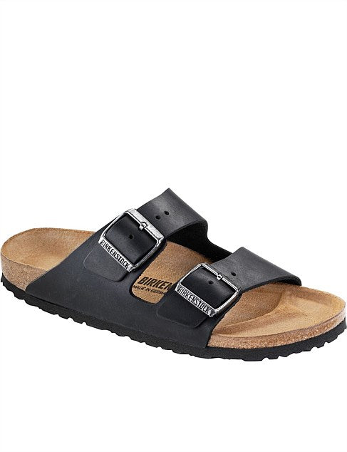 Birkenstock Arizona Black Oiled Leather Regular