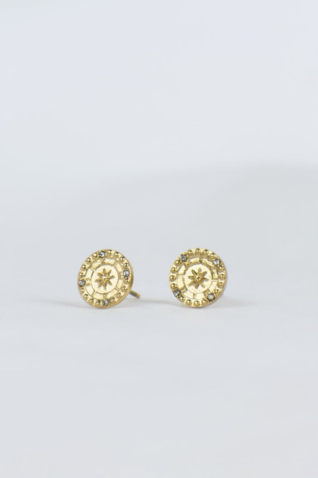 Adeline Round Studs with Jewels