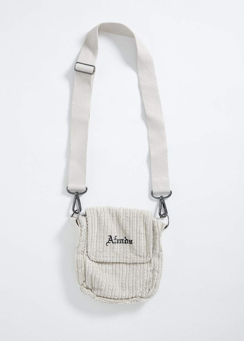 Eternal Corduroy Pouch Bag - Moonbeam