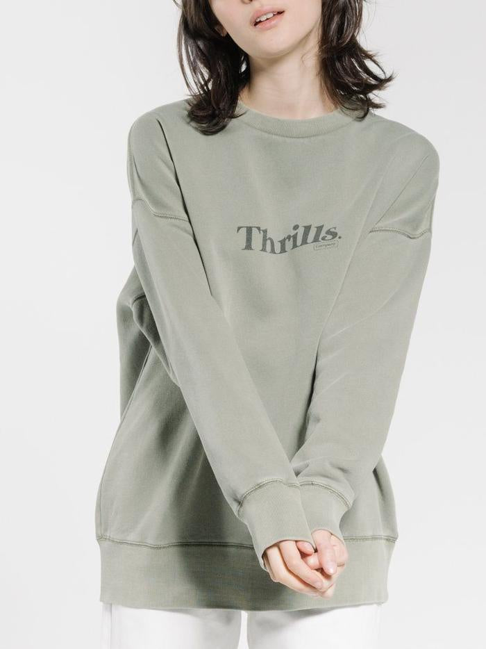 Enchantment Slouch Crew- Army Green
