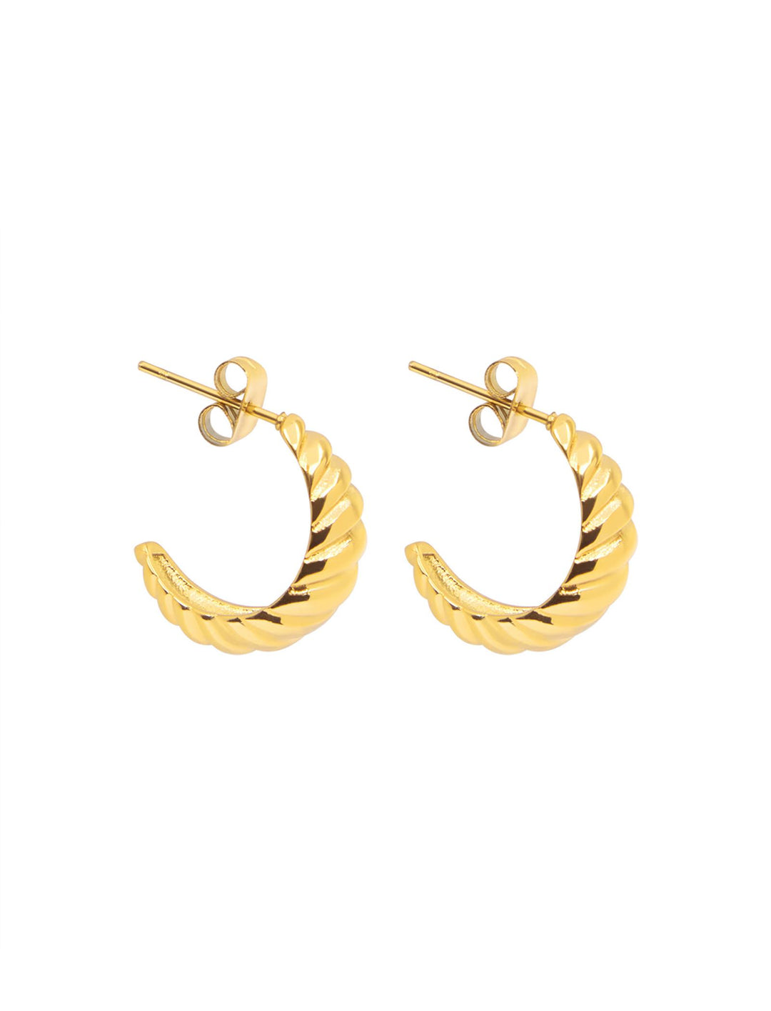 Sara Hoops- Yellow Gold