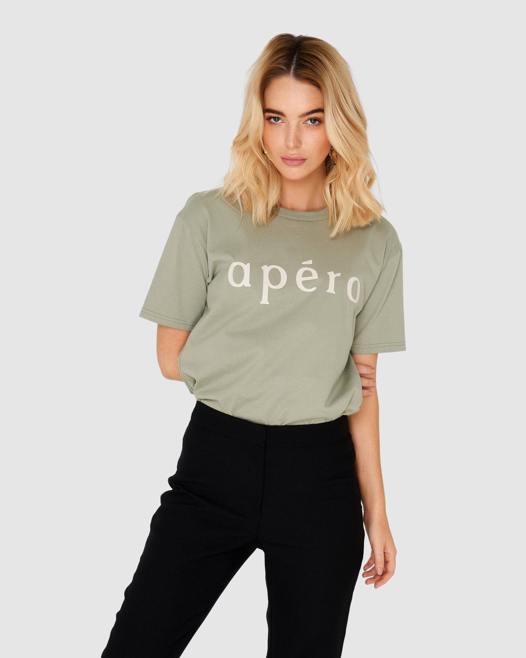 Apero Printed Tee - Khaki