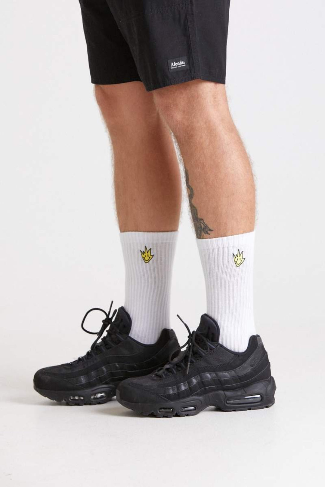 Tito Flame - Hemp Socks - White