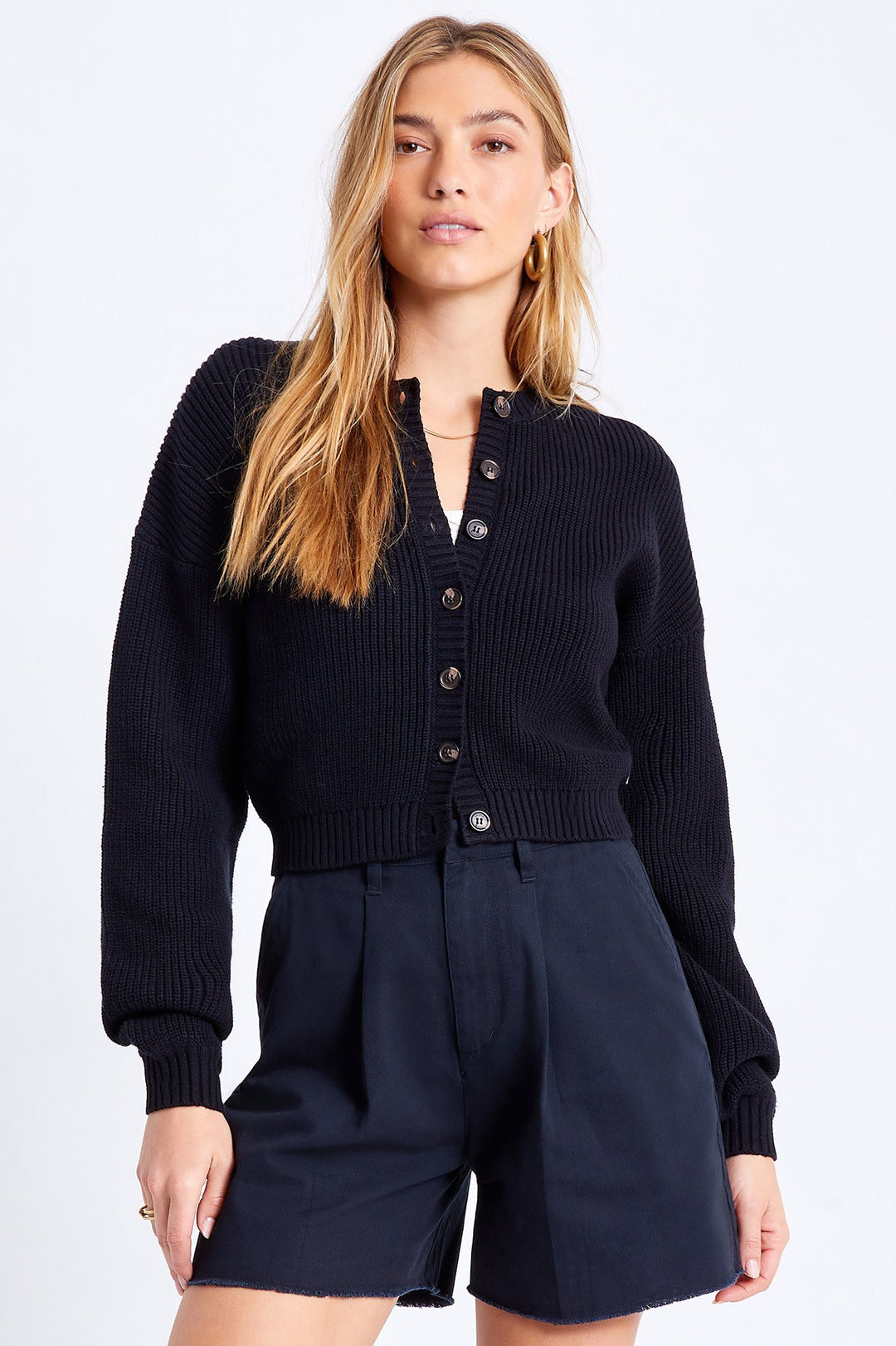 Domino Cardigan- Black