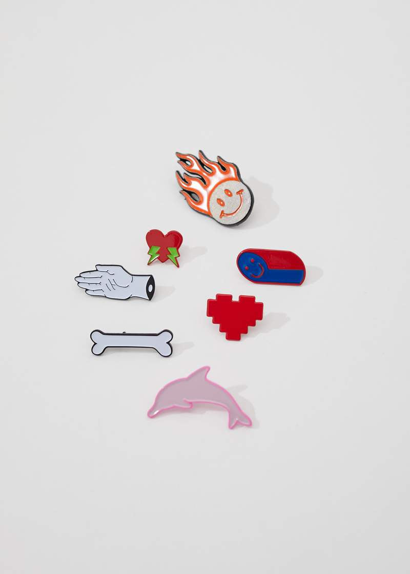 Afends X Nirvana Enamel Pins - 7 Pack