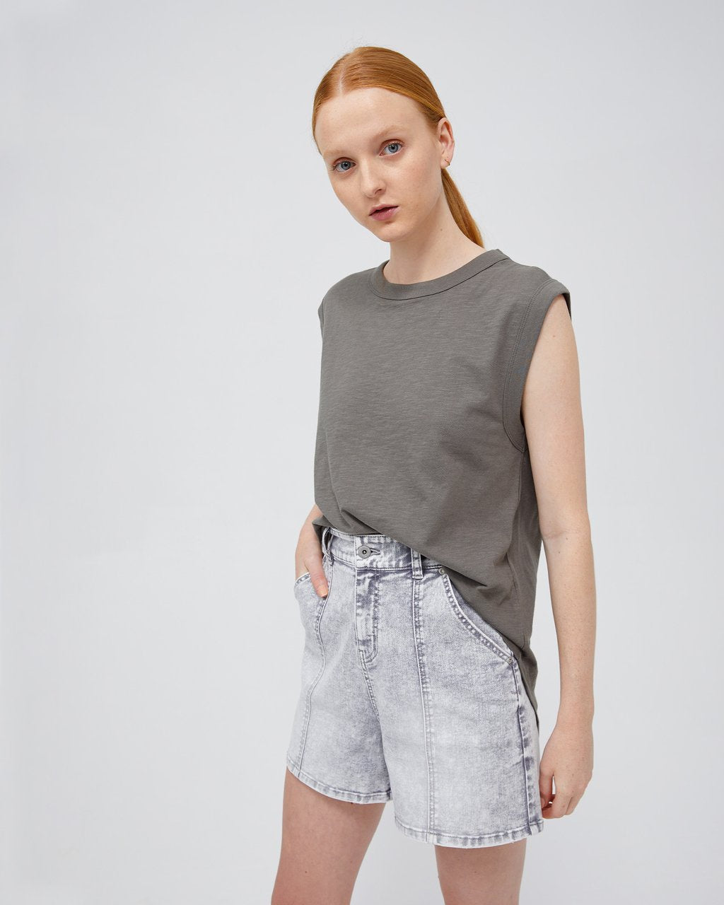 Celeste Tank - Vintage Sage