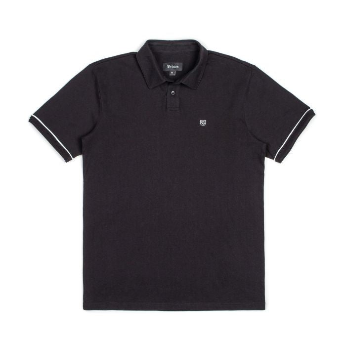 Proper S/S Polo Knit - Black/White