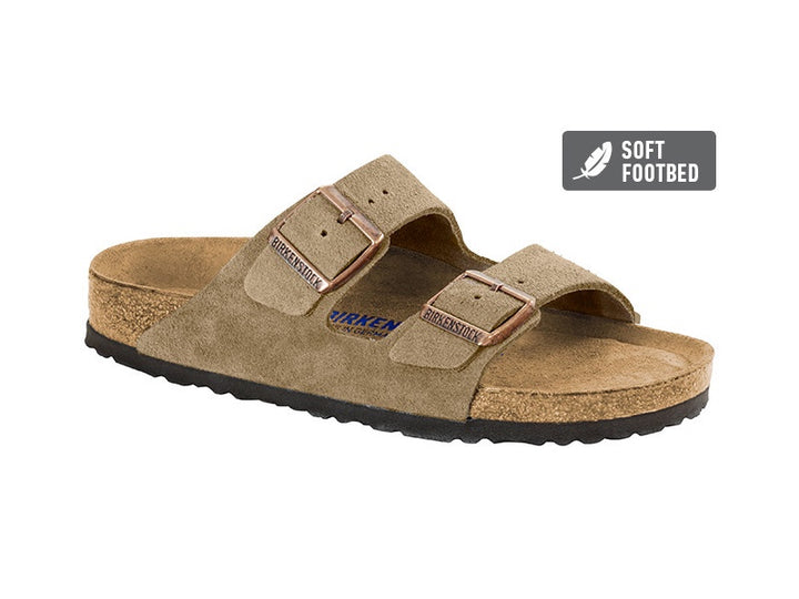 Birkenstock Arizona SFB Taupe Suede Leather Narrow