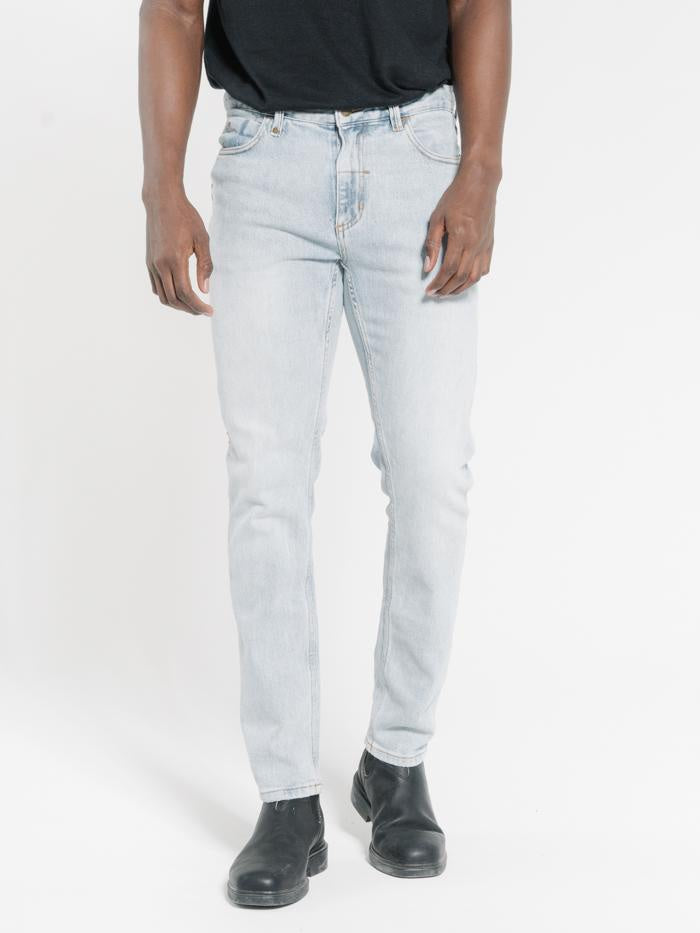 Chopped Denim Jean- Time Worn Blue