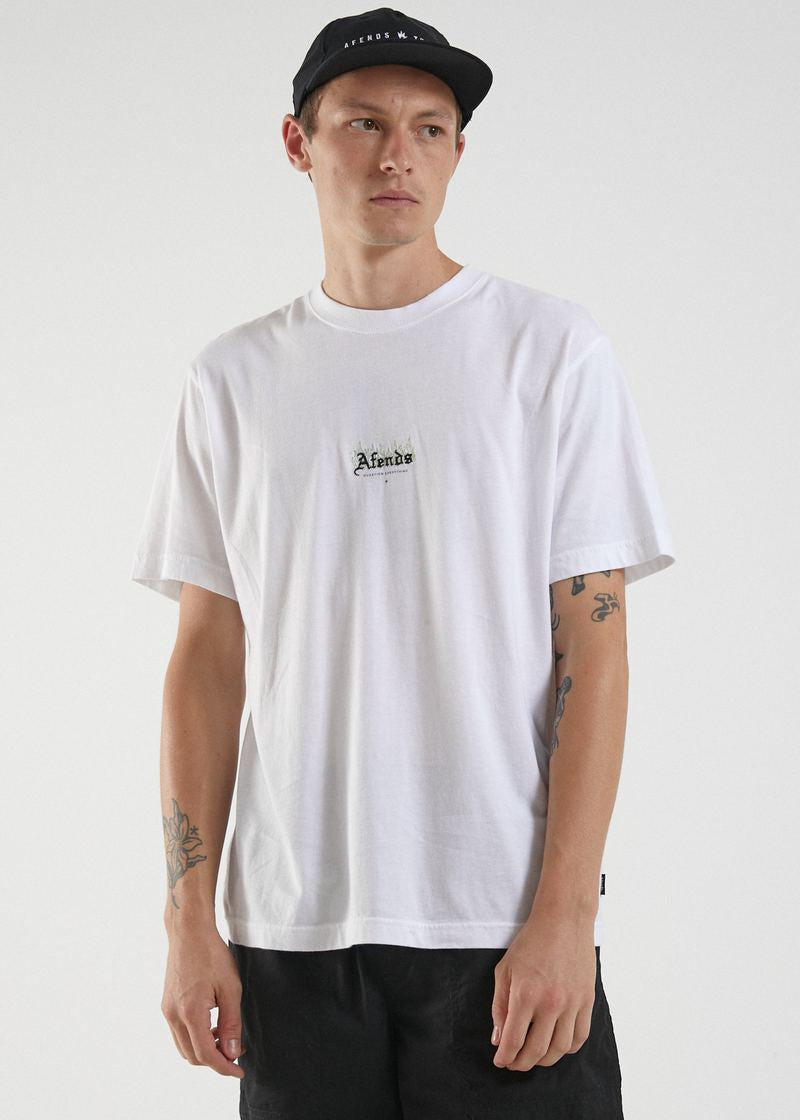 Burning Retro Fit Tee - White