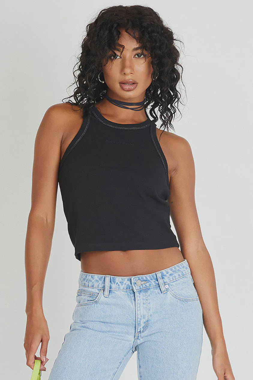 Supima Baby Rib Tank in White