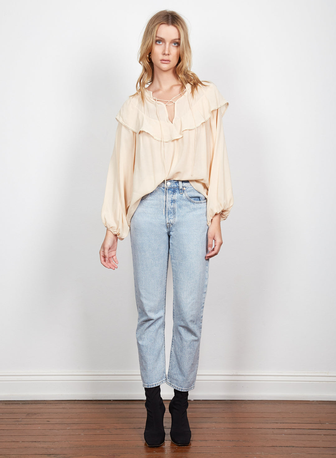 Hypnotized Blouse- Cream