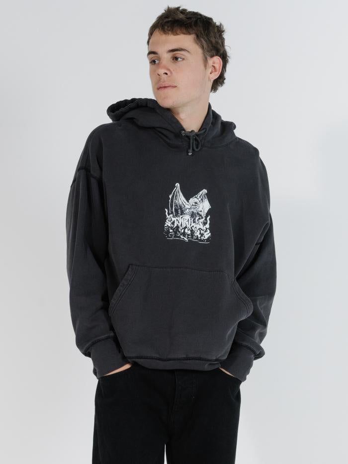 Havoc Slouch Pull On Hoodie - Merch Black