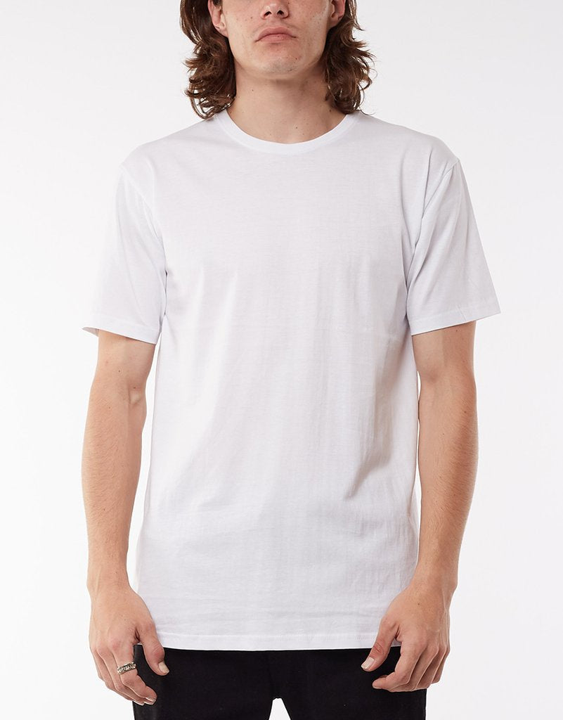 Standard Fit Linen Tee - White