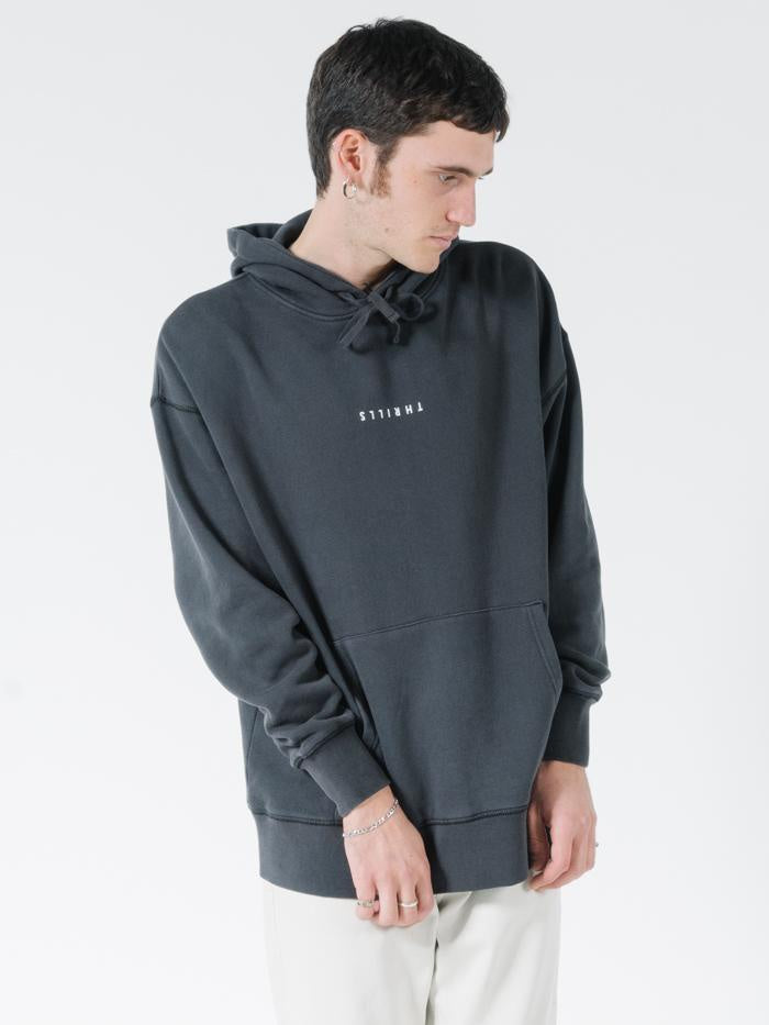 Minimal Thrills Slouch Pull On Hood- Heritage Black