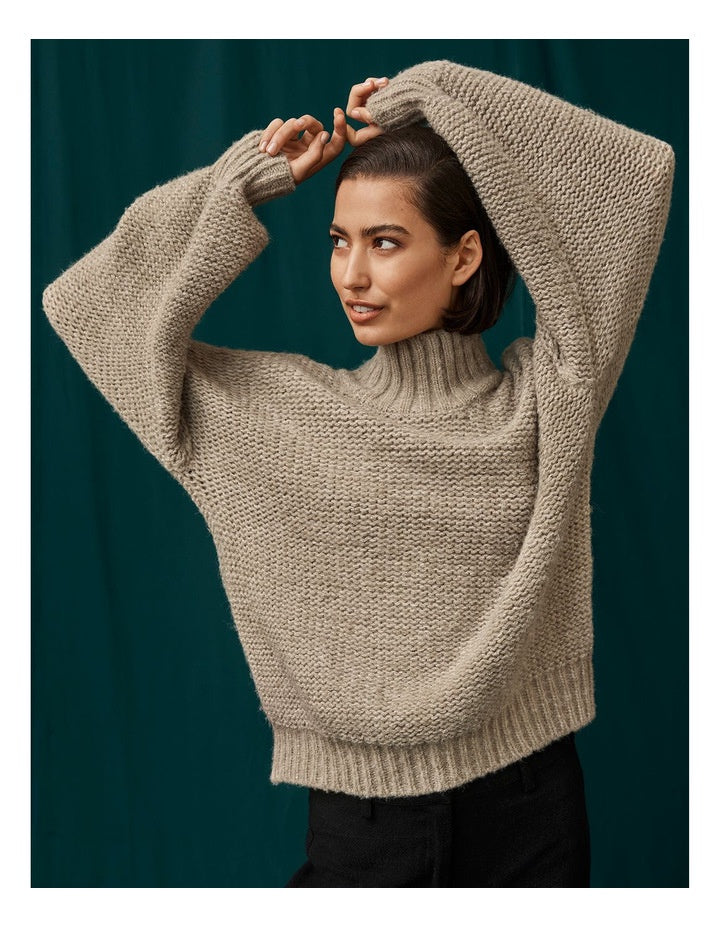 Margo Blouson Jumper- Sage