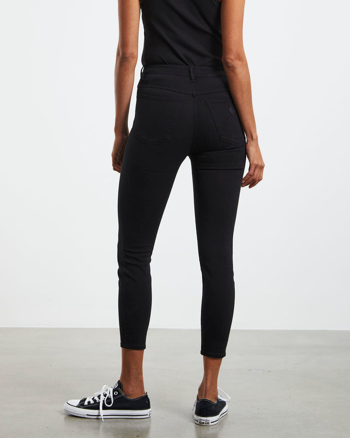 Abrand A High Skinny Ankle Basher Jean- Black Magic