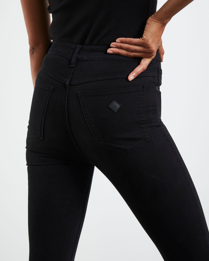 Abrand A High Skinny Ankle Basher Jean- Black Magic