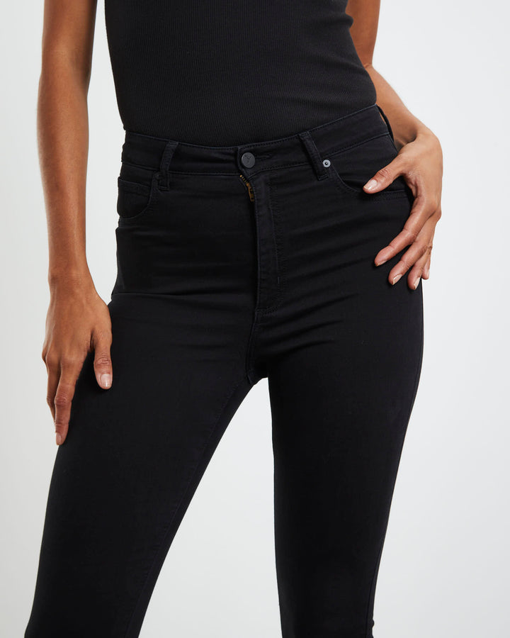 Abrand A High Skinny Ankle Basher Jean- Black Magic