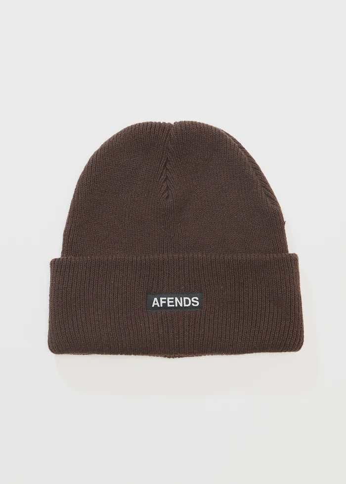 Afends Hometown Recycled Beanie - Coffee