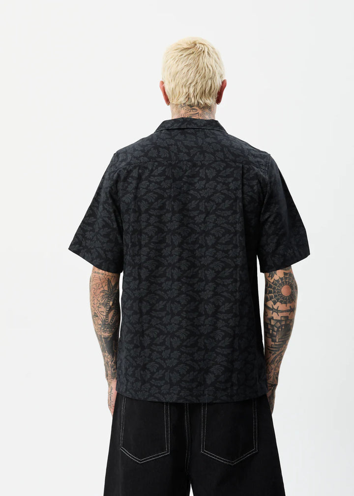 Underworld Cuban Short Sleeve Shirt- Black