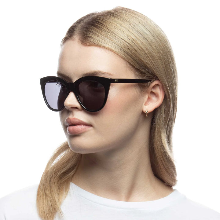 Le Specs Halfmoon Magic Sunglasses - Black