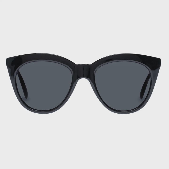 Le Specs Halfmoon Magic Sunglasses - Black
