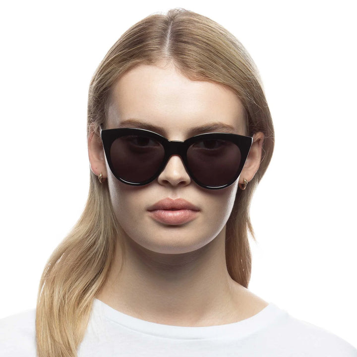 Le Specs Halfmoon Magic Sunglasses - Black