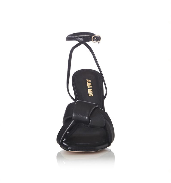 Milla Heel - Black Leather