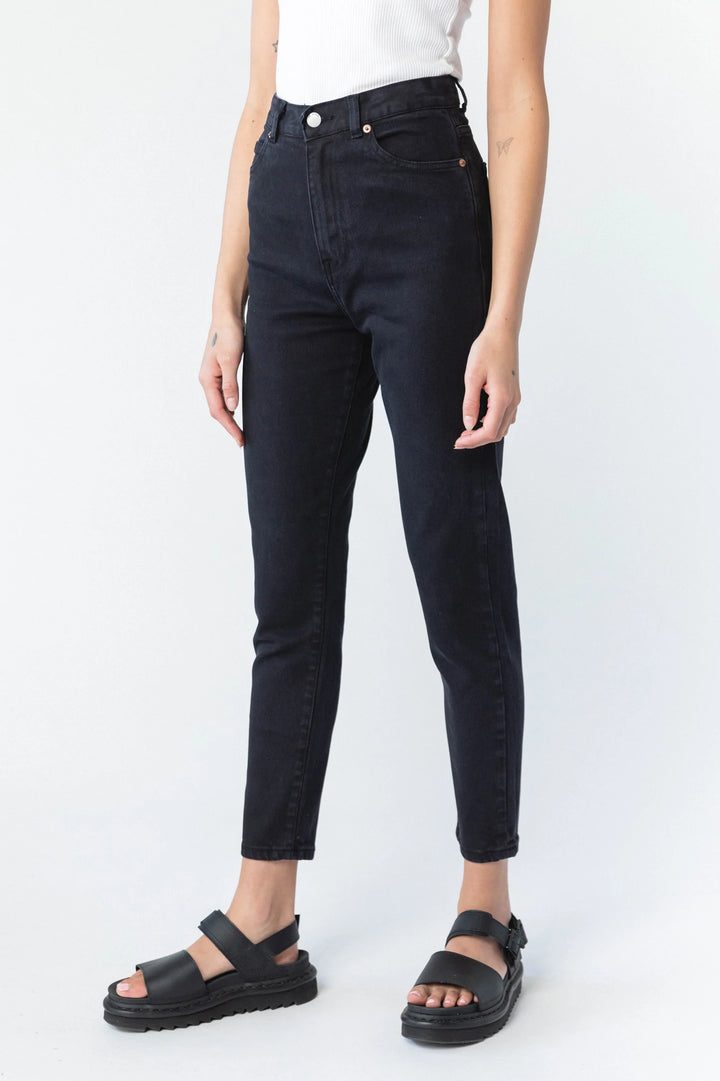 Dr Denim Nora Jeans - Washed Black Stretch